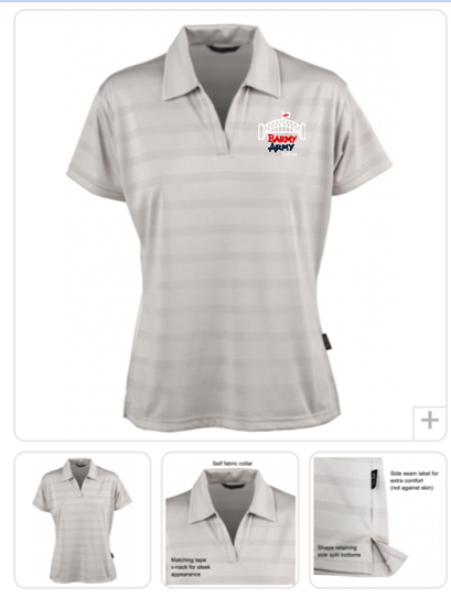 Sydney Barmy Army Premium Polo Shirt in Pewter