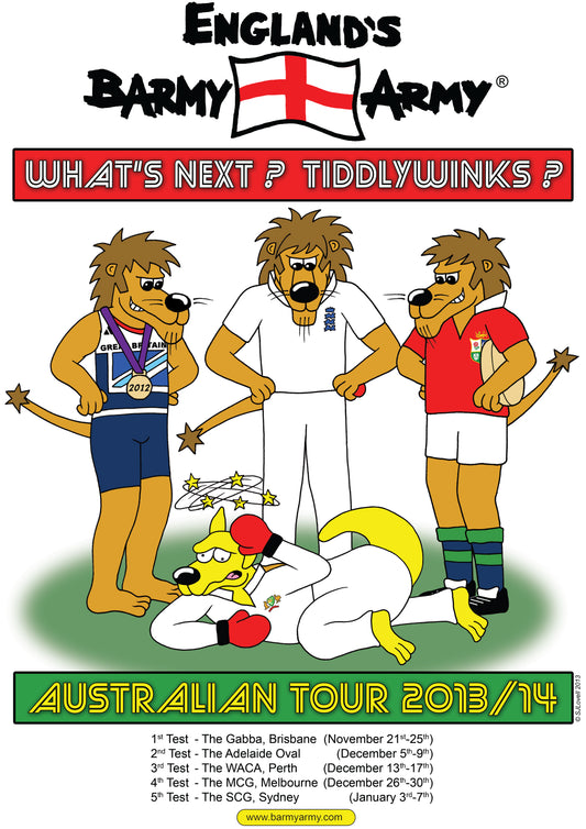 Barmy Army 2013/14 Ashes Tour Tiddlywinks T-Shirt