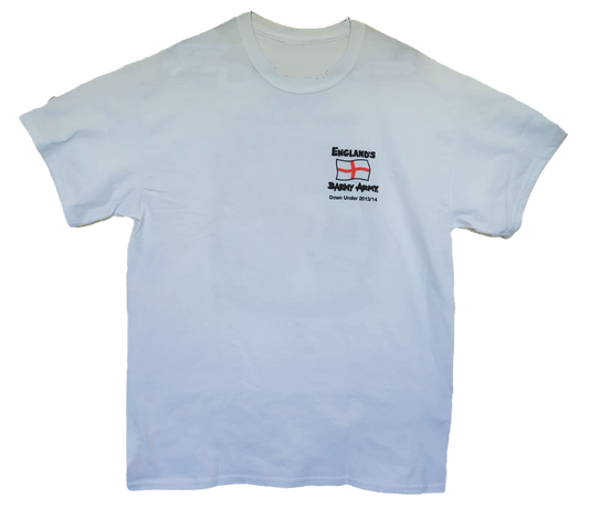 Barmy Army Phileas Fogg T-shirt from 2013/14 Ashes tour