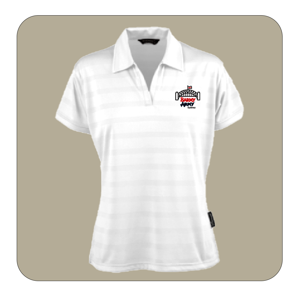 Sydney Barmy Army Premium Polo Shirt in White