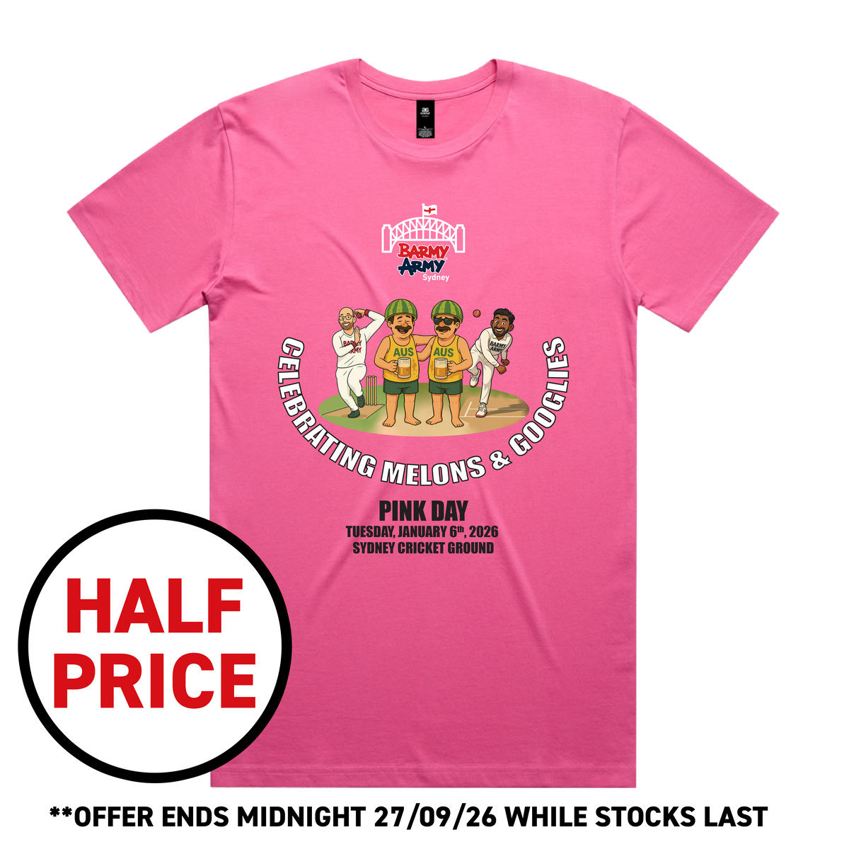 Barmy Army Pink Day T-Shirt