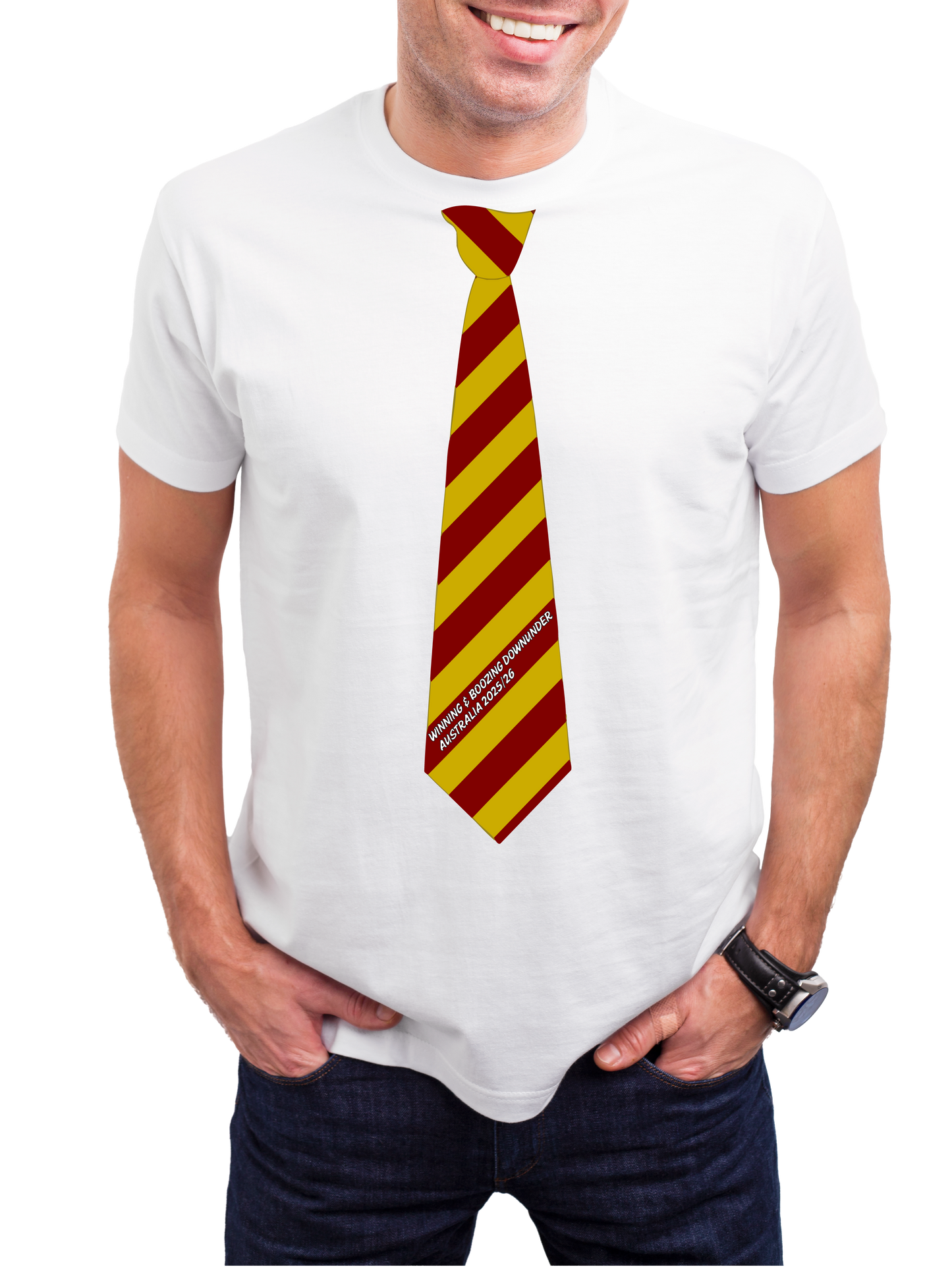 'Be Like Adge' - white t-shirt with Ashes fixtures