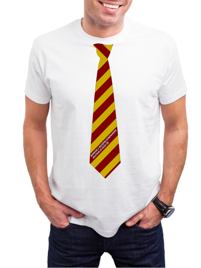 'Be Like Adge' - white t-shirt with Ashes fixtures