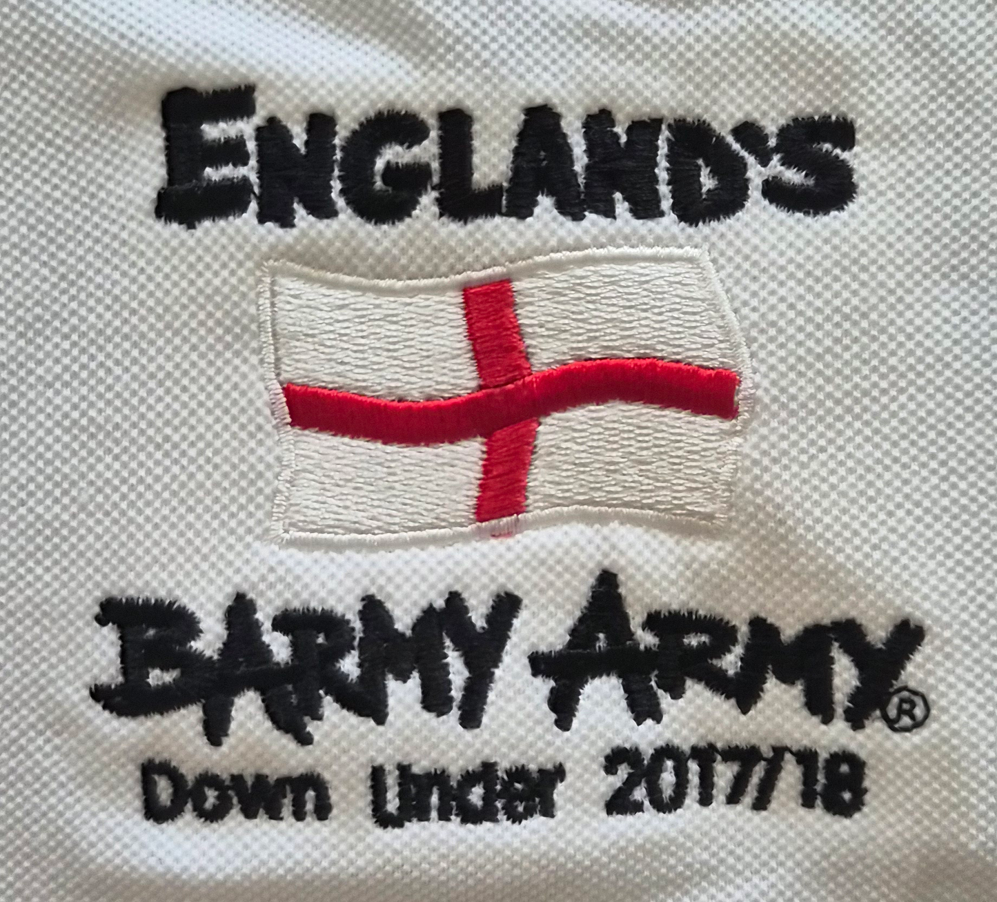 Barmy Army Classic White Polo