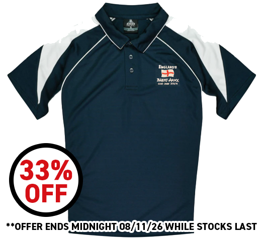 Barmy Army Premium Polo 2013/14 Ashes Tour