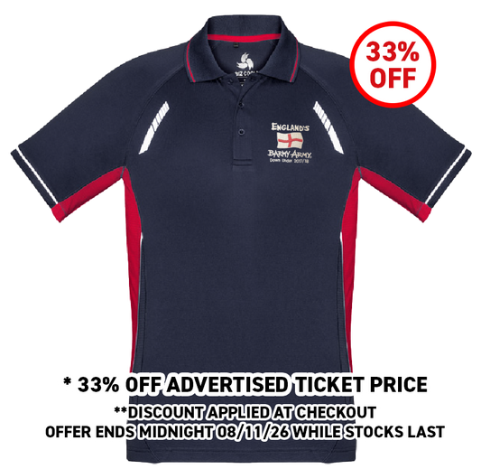 Barmy Army Premium Polo 2017/18 Ashes Tour