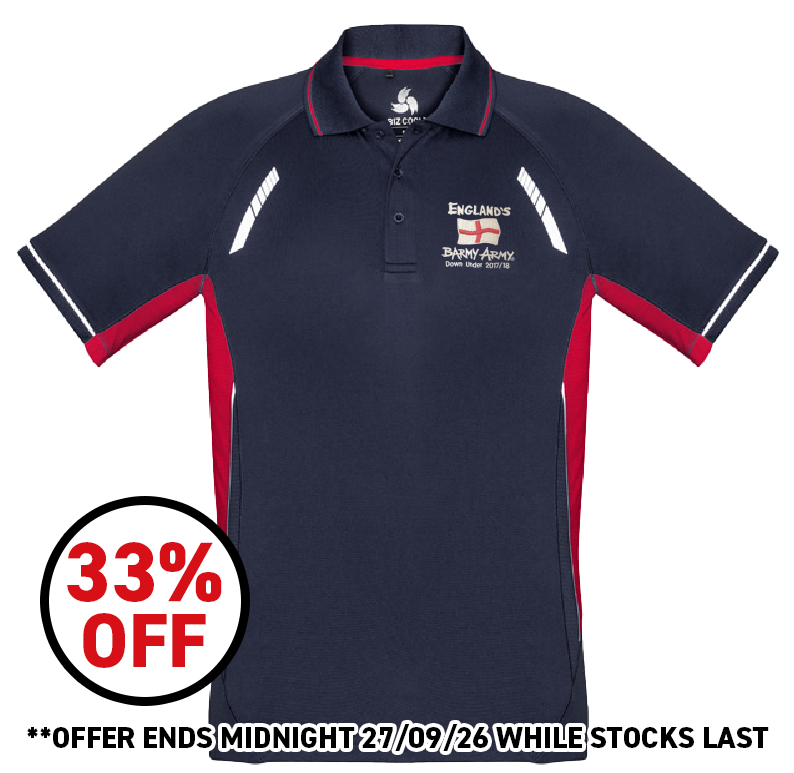 Barmy Army Premium Polo 2017/18 Ashes Tour