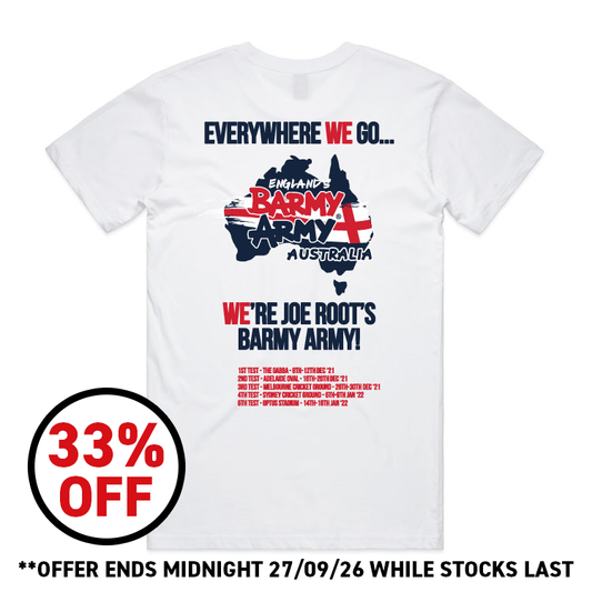 Barmy Army Ashes 21-22 Tour T-shirt