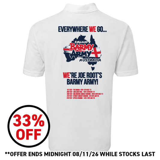 Barmy Army Ashes 21-22 Tour Polo Shirt