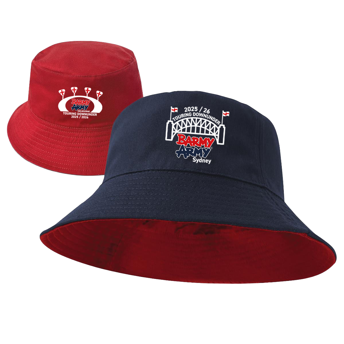 BARMY ARMY REVERSIBLE TOUR BUCKET HAT