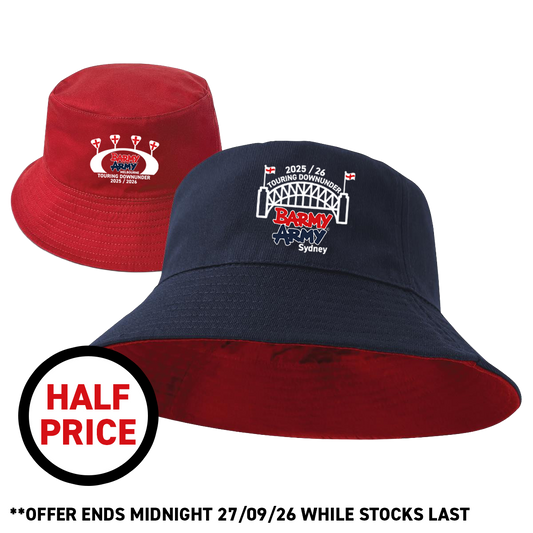 BARMY ARMY REVERSIBLE TOUR BUCKET HAT