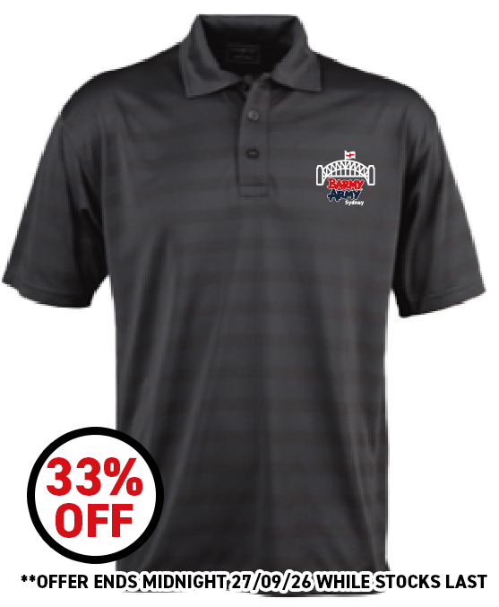 Sydney Barmy Army Premium Polo in Charcoal