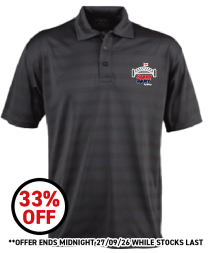 Sydney Barmy Army Premium Polo in Charcoal