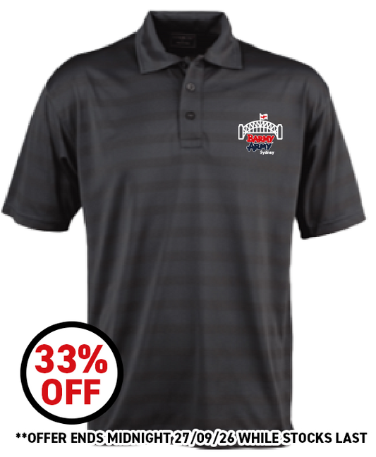 Sydney Barmy Army Premium Polo in Charcoal