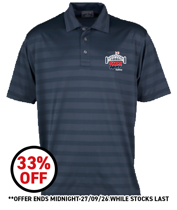 Sydney Barmy Army Premium Polo Shirt in Navy Blue