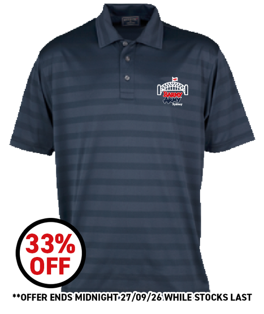 Sydney Barmy Army Premium Polo Shirt in Navy Blue