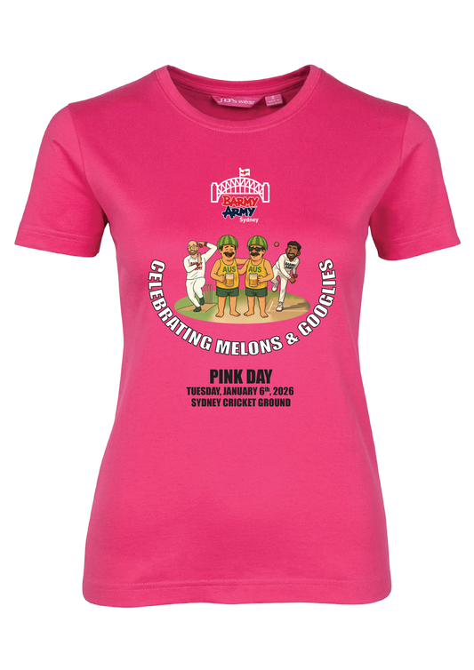 BARMY ARMY Pink Day Ladies T-Shirt