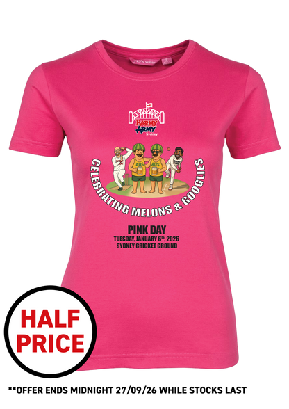 BARMY ARMY Pink Day Ladies T-Shirt