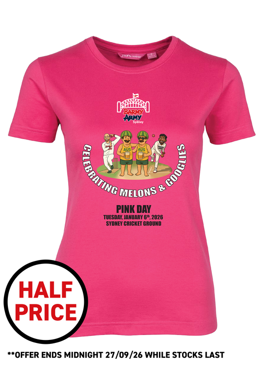 BARMY ARMY Pink Day Ladies T-Shirt