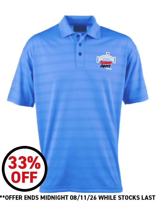 Sydney Barmy Army Premium Polo in Ocean Blue