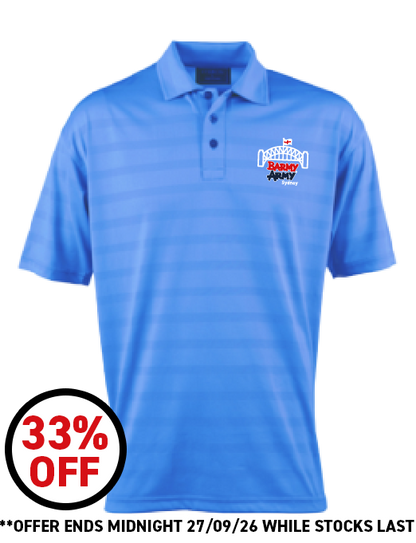 Sydney Barmy Army Premium Polo in Ocean Blue