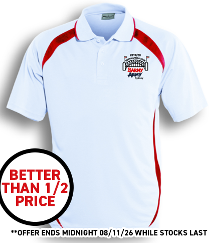 Sydney Barmy Army South Africa 2019/20 Tour White Polo