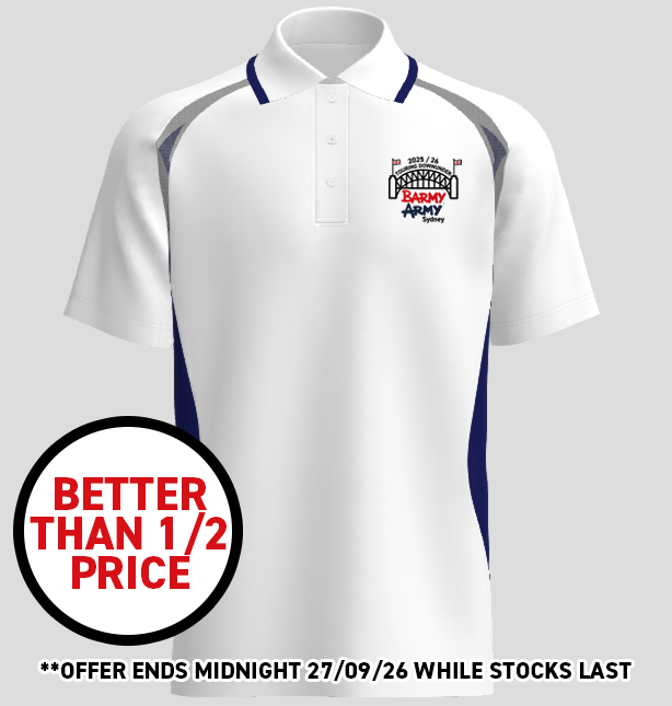 SYDNEY BARMY ARMY ASHES TOUR POLO