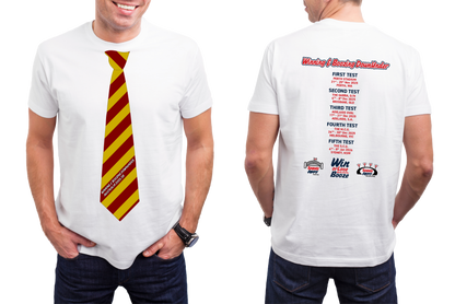 'Be Like Adge' - white t-shirt with Ashes fixtures