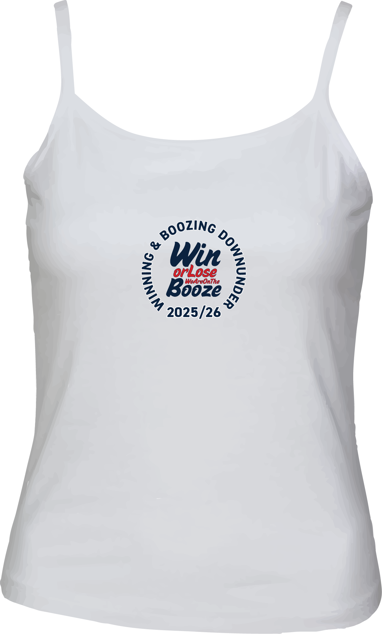 White Ladies Vest Top - Win Or Lose