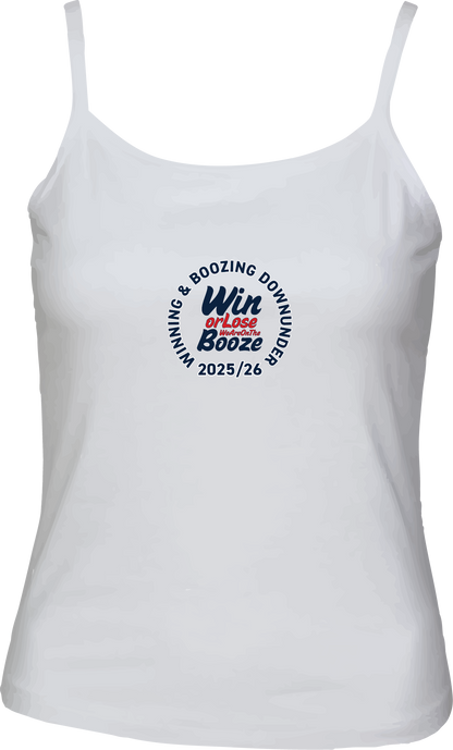 White Ladies Vest Top - Win Or Lose
