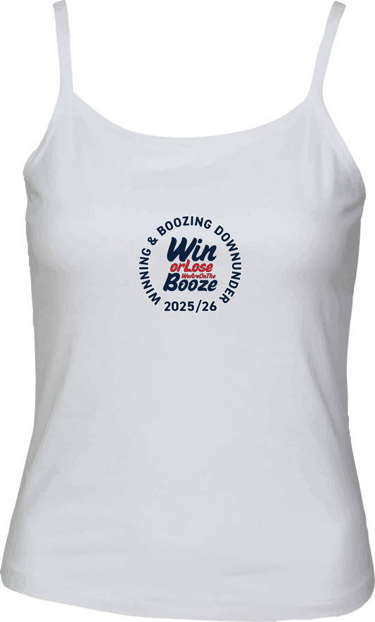 White Ladies Vest Top - Win Or Lose