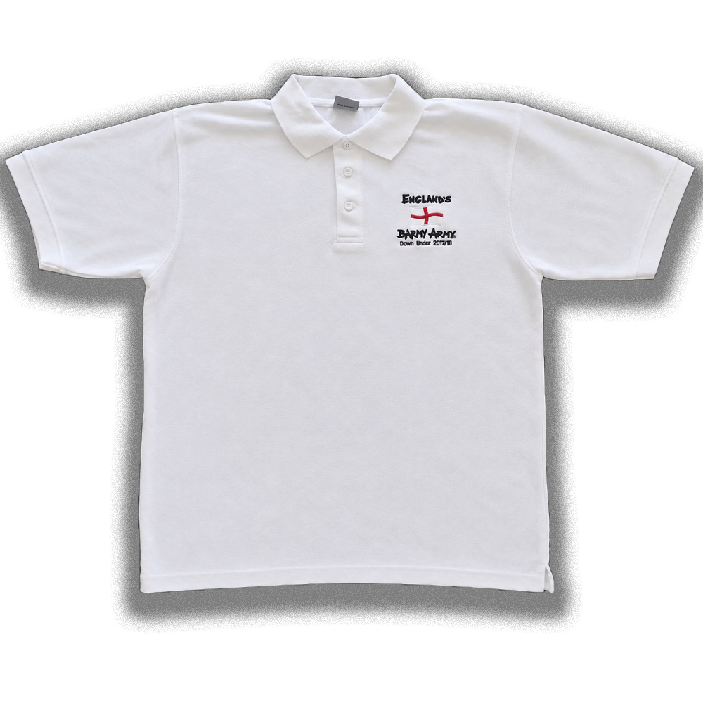Barmy Army Classic White Polo