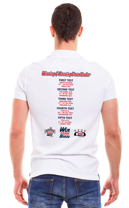 'Be Like Adge' - white t-shirt with Ashes fixtures